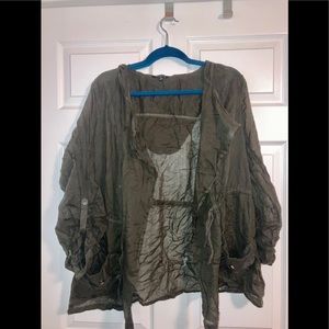 2 for $18- Torrid Olive Green super light weight jacket